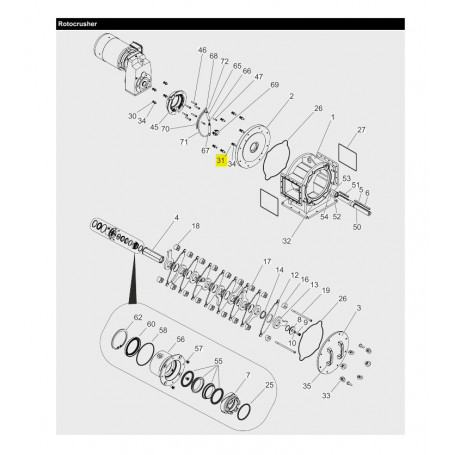 Vis à tête hexagonale M12x45 - ACIER - Série RR