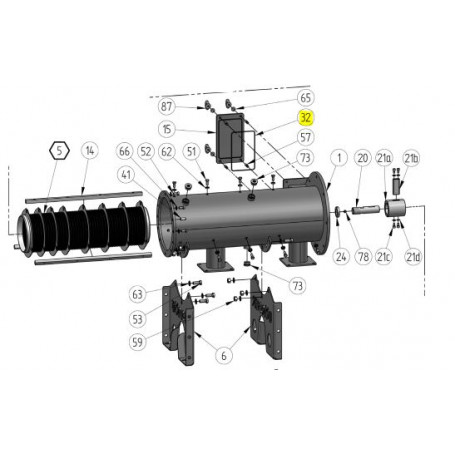 Joint torique - 310x5mm - NBR - Série RC30/RC40