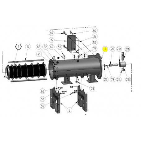 Corps de séparateur - ACIER verni 1.0038 - Série RC30