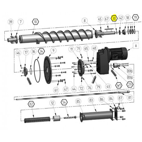 Joint torique de douille - 45x3 - NBR - Série RC30
