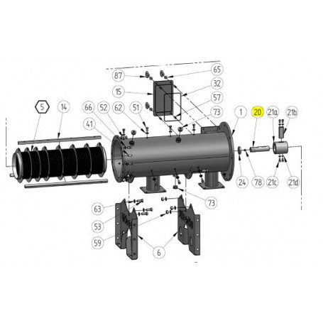Boulon d'entrainement - ACIER 1.7725 - Série RC40/RC75