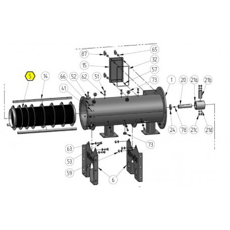 Filtre - Uranus 45N - 1.5mm - INOX duplex 1.4462 - Série RC30/RC40