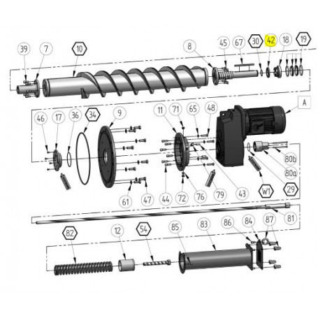 Ecrou cannelé KM12 - M60x2 - INOX 1.4571 - Série RC40HP