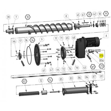 Vis à six pans creux - M8x110 - INOX A2 - Série RC40HP