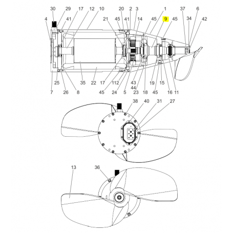 Paquet stator 13KW partie motorisation Série BMX13