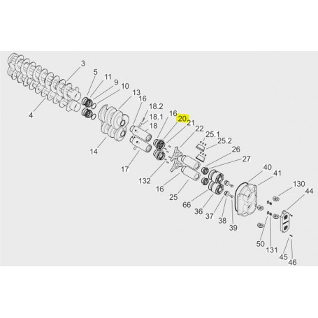 Cône - 140mm - INOX 1.4301 - Powerfeed Twin