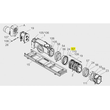 Joint torique - 460x9 - NBR - Powerfeed Twin