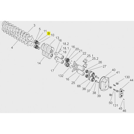 Support de grain tournant - ACIER traité 1.7225 - Powerfeed Twin