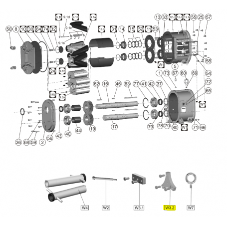 Extracteur pour noyau de lobe - Série EL