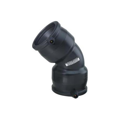 Coude 45° électrosoudable - diam. 200 - PE100 - PN16