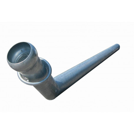 TUBE GALVA L3M Ø 120 COUDE 45° MALE