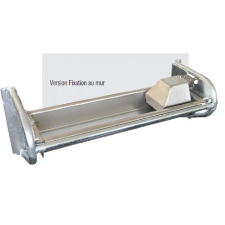 Abreuvoir basculant cuve plate 3M avec supports de fixation au mur INOX  SUEVIA