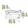 Bac de pâturage WT1000 SUEVIA