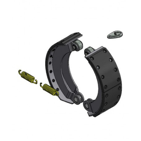 Jeu de mâchoires de frein 406X140 B Essieux Bourgogne