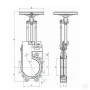 VANNE FONTE GLADIO-RIV121 A VOLANT 2BRIDES PN10 8'