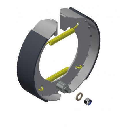 JEU DE 2 MACHOIRES Ø400X80 + RESSORTS + PT FIXE