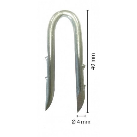 Crampillon 4x40 double harpon double harpon Zingué