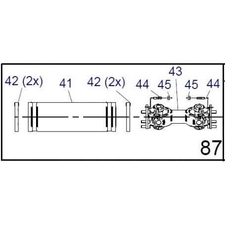 Kit rép. joint de cardan avec gaine protection