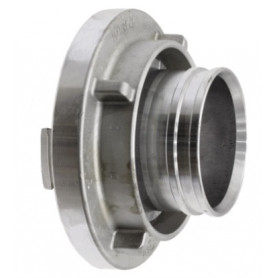 Soufflet/raccord tuyau alu Ø75mm pour bague de serrage de type STORZ