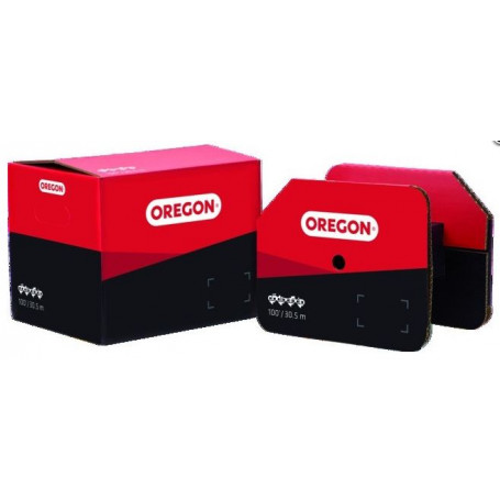 Chaine tronçonneuse carrée OREGON 73EXL /pas 3/8"PRO / jauge .058"(1.5mm) - rouleau 100 pieds