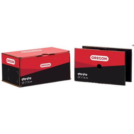 Chaine tronçonneuse carrée OREGON 73EXL /pas 3/8"PRO / jauge .058"(1.5mm) - rouleau 25 pieds