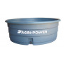 Bac de pâturage PEHD 1400 l gris AGRI-POWER