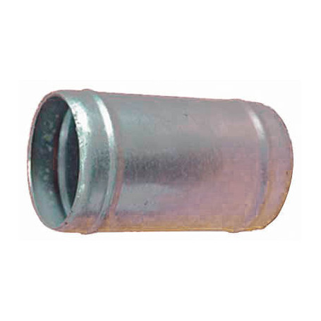 Manchon de raccordement droit galvanisé pour tuyau Ø60 mm