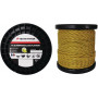 Fil nylon torsadé platinium Ø4mm TECHNI-POWER pour débroussailleuse (bobine de 25M)