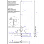 FREIN A MAIN N°3 PEINT NON PERCE CHAPE 40MM