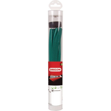 Brins de fil nylon denté Techni-blade Ø5mm de longueur 26cm OREGON pour débroussailleuse (tube de 70 brins)