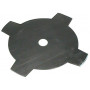 Lame/disque de débroussailleuse 4 dents (largeur de coupe 250mm) épaisseur 2mm