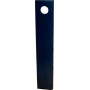 Lame de gyrobroyeur 80x12x450 Ø35 mm plate réversible type QUIVOGNE