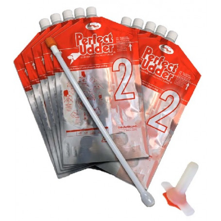 Kit 10 poches de 2 litres à colostrum avec système alimentation pour veaux Perfect Udder