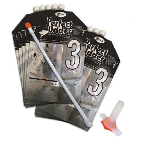 Kit 10 poches de 3 litres à colostrum avec système alimentation pour veaux Perfect Udder