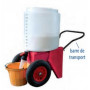 Chariot transporteur de lait mobile avec mixeur 110L pour veaux, agneaux, chevreaux