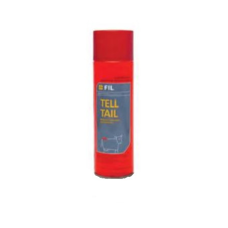 Marqueur aérosol rouge 500ml TELL TAIL GENERAL pour bovin