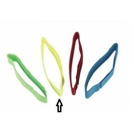 Bracelet d'identification velcro jaune pour bovin (lot de 10)