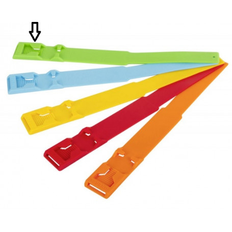 Bracelet d'identification en plastique vert pour bovin (l'unité)