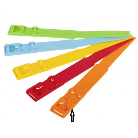 Bracelet d'identification en plastique orange pour bovin (l'unité)