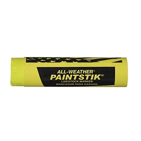Crayon/craie de marquage Paintstick jaune pour bovin/ovin/porcin