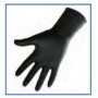 Gants de traite nitrile noir poignet long MILKERS taille M (boite de 50)