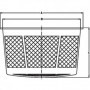 Filtre à corbeille Ø301 mm Hauteur 240 mm pour couvercle Série MANTA et ABAT