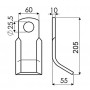 Fléau Y 60X10X205 D25,5 type KUHN