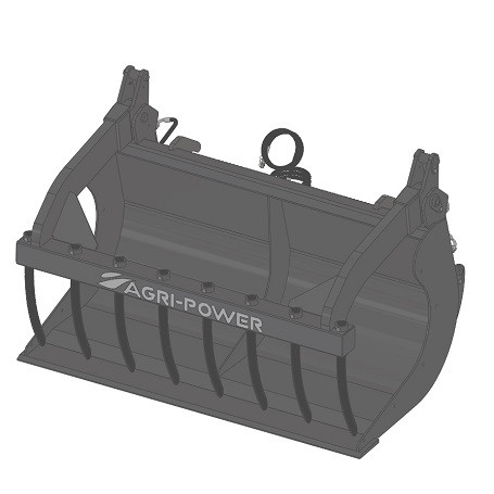 Godet à grappin AP-BG largeur 2.10 m renforcé attelage EURO