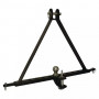 Triangle d'attelage Cat.1 long. 661 mm 9 trous avec chappe et boule d'attelage