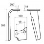Dent de herse droite RH102 forgée type RABE 84231804
