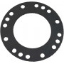 Joint plat avec trous en caoutchouc - diam. 200mm - EP 4mm