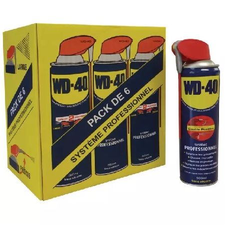 PACK DE 6 WD 40 MULTI/FONCTI/500 ML PRO.