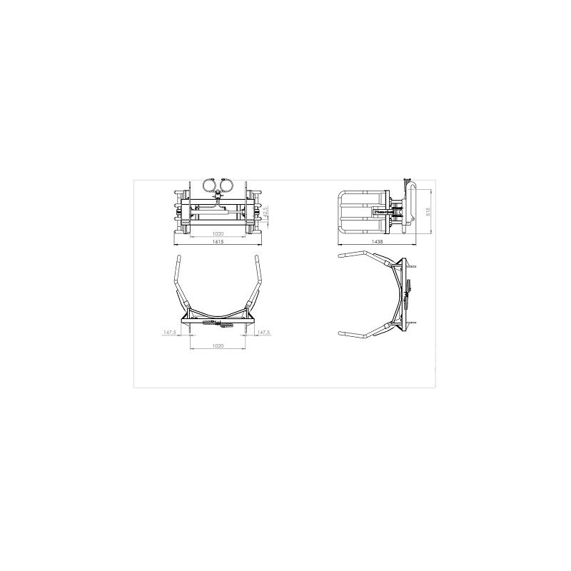 Pince balle enrubannée attelage MX103-100509