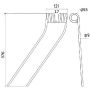 DENT FANEUSE GAUCHE TYPE CLAAS/BAUTZ 9263710/26100004